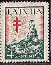 Baltic States Specialized SEMI POSTAL Scott B58var 